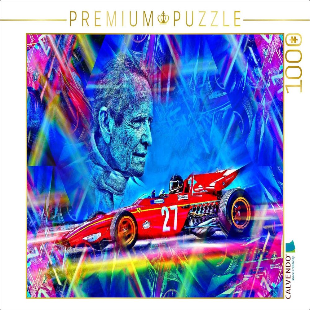 CALVENDO Puzzle The Ferrari 312B of The Belgian Racing Driver Jacky Ickx 1000 Pieces 64 x 48 cm from DeVerviers