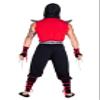 5040 - 6pc Deadly Combat Ninja Large / Black/Red view 2