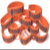 Aquinas Scout Products Cub Scout Tiger Silicone Wristband Pack of 10, Orange with Navy Lettering, Perfect for Team Building, Pack Events or Favors, Swag view 1