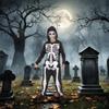 Boys Skele Jumpsuit Child Halloween Costume size Medium 8-10 view 2