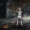 Boys Skele Jumpsuit Child Halloween Costume size Medium 8-10 view 3