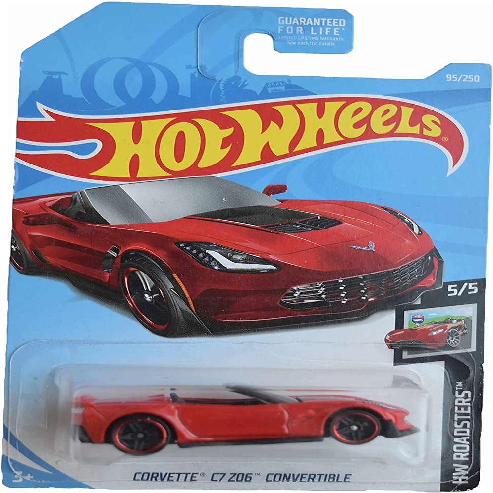 Hot Wheels Corvette C7 Z06 Convertible, [red] 95/250 Roadsters 5/5
