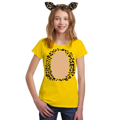 Animal World Halloween Costume Leopard Big Kid Costume T Shirt Leopard Ears Headband X-Large