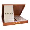 GBPOY Mahjong High-Grade Jade White Crystal Mahjong, 144 Engraved Tiles, Wooden Box, Ages 6+ view 1