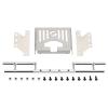 Metal Rear Bumper for 1/10 RC Car TRAXXAS TRX4 G500 TRX6 G63 Upgrade Parts - 1 Set Silver view 2