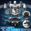 FDJ Remote Control Car - Transform Toys Car Robot, One Button Deformation to Robot with Flashing Light, 2.4Ghz 1:18 Scale Transforming Police Car Kids Toys with 360 Degree Rotating, Girls Boys Toys view 4