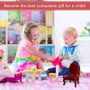Civaner 2 Pcs Miniature Dollhouse Chair 1:12 Miniature Vintage Red Victorian Furniture Dollhouse Accessories Wooden Carved Single Chairs Vintage Armchair for Sofa Decoration Ornament view 3