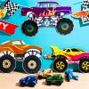 Containlol 13 Pcs Monster Car Truck Birthday Party Supplies Funny Cars Party Decorations Truck Sign Cardboard Cutouts for Birthday Supplies DIY Decorations view 3