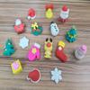 XIAOYU Christmas Erasers Christmas Pencil Erasers 3D Mini Cartoon Puzzle Erasers Set, 48PCS view 2