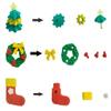 XIAOYU Christmas Erasers Christmas Pencil Erasers 3D Mini Cartoon Puzzle Erasers Set, 48PCS view 3