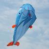 Kites for Kids Kites for The Beach Kites Kids Funny Blue Nylon 3D Huge Dolphin Kite Fun Kids Outdoor Sports Dolphin Flying Kites Toy LSDRALOBBEB 929(Size:Head Width About 1 m) view 2