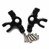 Aluminum Front Knuckle Arm Spindle Set Black for LOSI 1/8 LMT Solid AXLE 4WD LOS244004 LOS244005 view 2