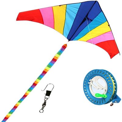 Kites for Kids Kites for The Beach Kite for Kids Rainbow Diamond Kite Easy to Fly for Outdoor Games and Beach Activities for Girls and Boys Outdoor Games LSDRALOBBEB 929