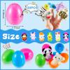 Civaner 40 Pcs Easter Eggs with Finger Puppets Prefilled Egg with Cartoon Animal Puppets Easter Basket Toys Soft Plush Dolls Props for Party Basket Stuffers (Cute Style) view 2