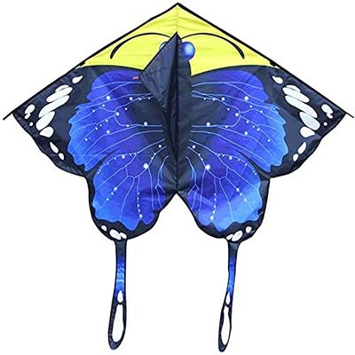 Kites for Kids Kites for the Beach Colorful Butterfly Kite for Beginners Children Adults,Huge Kite with Kite String,Perfect for Games and Activitie-Pink/Blue LSDRALOBBEB 929(Color:Blue;Size:150M LINE)