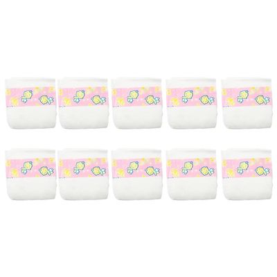 CHAREX Baby Doll Diapers Pack - 10 Pieces Reborn Dolls Diapers Refill, Baby Alive Diapers, 16-24 Inch Baby Doll Accessories Newborn Dipaers Reusable