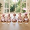 CHAREX Baby Doll Diapers Pack - 10 Pieces Reborn Dolls Diapers Refill, Baby Alive Diapers, 16-24 Inch Baby Doll Accessories Newborn Dipaers Reusable view 4