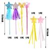 BANBALLON 6 PCS Princess Wand Magic Wand Fairy Dress-up Wand Kit for Girl's Princess Costume Role Play Birthday Party Favor view 2