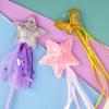 BANBALLON 6 PCS Princess Wand Magic Wand Fairy Dress-up Wand Kit for Girl's Princess Costume Role Play Birthday Party Favor view 4