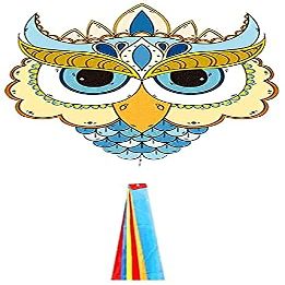 Kites for Kids Kites for The Beach Blue/Purple Kite with Tail,Cartoon Beginner Kite with Kite String for Kids Adults,Perfect for Outdoor Activities LSDRALOBBEB 929(Color:Blue;Size:400M LINE)