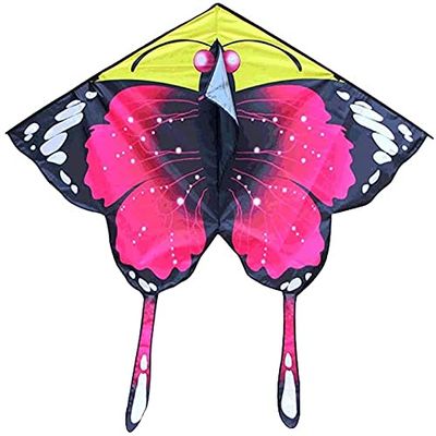 Kites for Kids Kites for the Beach Colorful Butterfly Kite for Beginners Children Adults,Huge Kite with Kite String,Perfect for Games and Activitie-Pink/Blue LSDRALOBBEB 929(Color:Pink;Size:300M LINE)