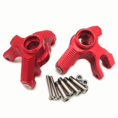 Aluminum Front Knuckle Arm Spindle Set Red for LOSI 1/8 LMT Solid AXLE 4WD LOS244004 LOS244005