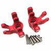 Aluminum Front Knuckle Arm Spindle Set Red for LOSI 1/8 LMT Solid AXLE 4WD LOS244004 LOS244005 view 2