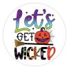 100 Pcs Halloween Stickers for Halloween Let's Get Wicked Pumpkin Stickers Halloween decorations Stickers for Envelope Seals Candy Halloween Party Decorations view 1