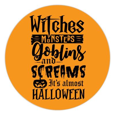 100 Pcs Halloween Stickers for Witches Monsters Goblins And It's Almost Halloween Stickers Halloween decorations Stickers for Envelope Seals Candy Halloween Party Decorations