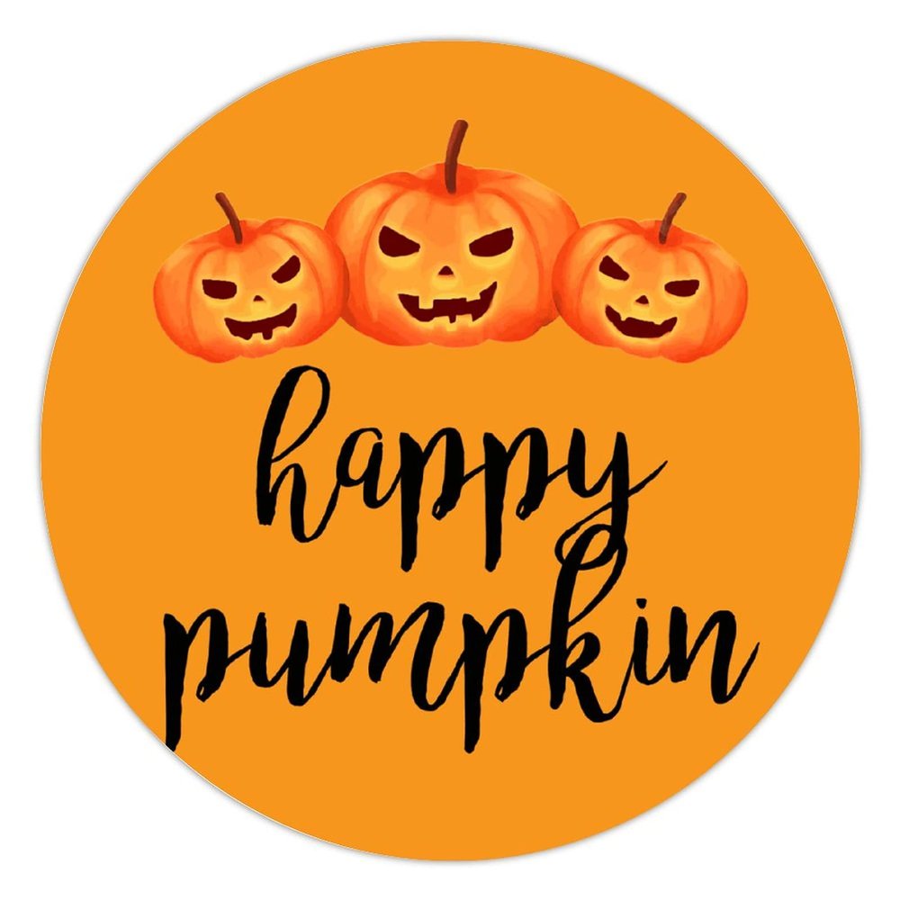 100 Pcs Halloween Stickers for Happy pumpkin Stickers Halloween decorations Stickers for Envelope Seals Candy Halloween Party Decorations