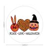 100 Pcs Halloween Stickers for Halloween Peace Love Leopard Stickers Halloween decorations Stickers for Envelope Seals Candy Halloween Party Decorations view 2