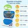 ZEENKIND Spanish & English Small Talking Laptop Toy for Kids 2 3 4 Years Old, Learn Spanish Alphabet Numbers Words Spelling Math, Interactive Bilingual Learning Laptop Toys for Toddlers view 3