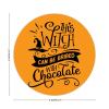 100 Pcs Halloween Stickers for This Witch Can Be Bribed Black Stickers Halloween decorations Stickers for Envelope Seals Candy Halloween Party Decorations view 2