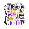 100 Pcs Halloween Stickers for Halloween Word Witch Stickers Halloween decorations Stickers for Envelope Seals Candy Halloween Party Decorations view 1