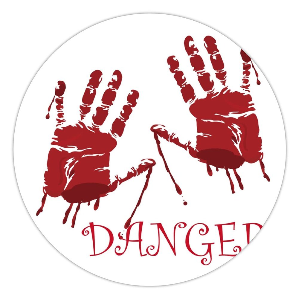 100 Pcs Halloween Stickers for Blood Hand Stickers Halloween decorations Stickers for Envelope Seals Candy Halloween Party Decorations