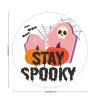 100 Pcs Halloween Stickers for Halloween Pillow Stay Spooky Horror Ghost Bat Stickers Halloween decorations Stickers for Envelope Seals Candy Halloween Party Decorations view 2
