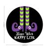 100 Pcs Halloween Stickers for Happy Witch Happy Life White Halloween Witch Stickers Halloween decorations Stickers for Envelope Seals Candy Halloween Party Decorations view 2