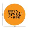 100 Pcs Halloween Stickers for I Put A Spell On You Halloween Saying Stickers Halloween decorations Stickers for Envelope Seals Candy Halloween Party Decorations view 2
