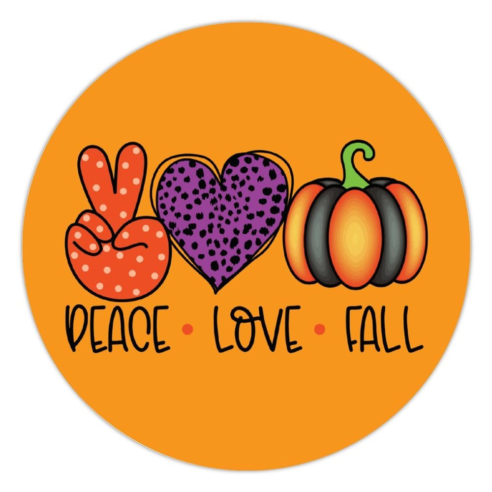 100 Pcs Halloween Stickers for Halloween Peace Love Fall Stickers Halloween decorations Stickers for Envelope Seals Candy Halloween Party Decorations