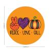 100 Pcs Halloween Stickers for Halloween Peace Love Fall Stickers Halloween decorations Stickers for Envelope Seals Candy Halloween Party Decorations view 2