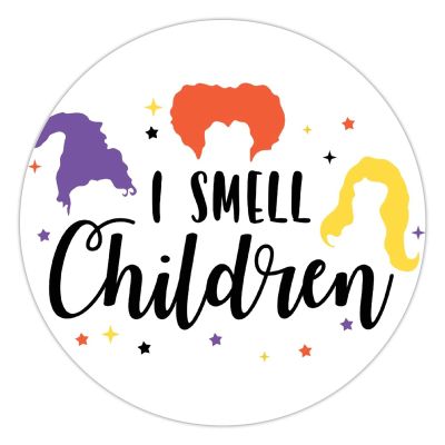 100 Pcs Halloween Stickers for I SMELL Hocus Pocus Stickers Halloween decorations Stickers for Envelope Seals Candy Halloween Party Decorations