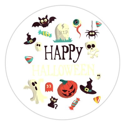 100 Pcs Halloween Stickers for Happy Halloween Stickers Halloween decorations Stickers for Envelope Seals Candy Halloween Party Decorations