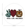 100 Pcs Halloween Stickers for Peace Love Halloween Stickers Halloween decorations Stickers for Envelope Seals Candy Halloween Party Decorations view 2