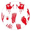 100 Pcs Halloween Stickers for Blood Hand Stickers Halloween decorations Stickers for Envelope Seals Candy Halloween Party Decorations view 1