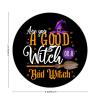 100 Pcs Halloween Stickers for Good Witch Or A Bad Witch Black Halloween Quote Stickers Halloween decorations Stickers for Envelope Seals Candy Halloween Party Decorations view 2