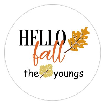 100 Pcs Halloween Stickers for Hello Fall The Youngs Stickers Halloween decorations Stickers for Envelope Seals Candy Halloween Party Decorations