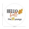 100 Pcs Halloween Stickers for Hello Fall The Youngs Stickers Halloween decorations Stickers for Envelope Seals Candy Halloween Party Decorations view 2