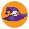 100 Pcs Halloween Stickers for Halloween Witch Hats Stickers Halloween decorations Stickers for Envelope Seals Candy Halloween Party Decorations view 1