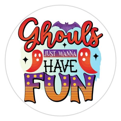 100 Pcs Halloween Stickers for Ghouls Just Wanna Have Fun Halloween Stickers Halloween decorations Stickers for Envelope Seals Candy Halloween Party Decorations