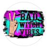 100 Pcs Halloween Stickers for Bad Witch Vibes Stickers Halloween decorations Stickers for Envelope Seals Candy Halloween Party Decorations view 1